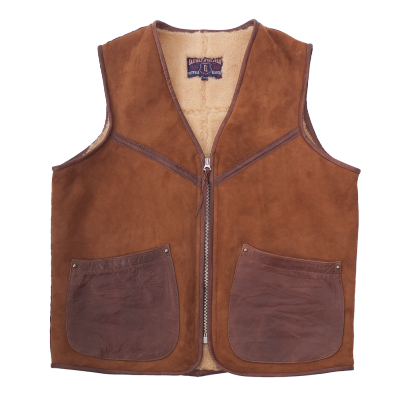 BIKER FLIGHT VEST - HAVANA BROWN