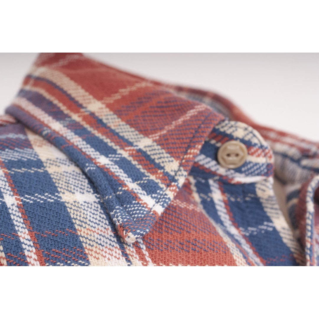 FLANNEL SHIRT - RED-BLUE
