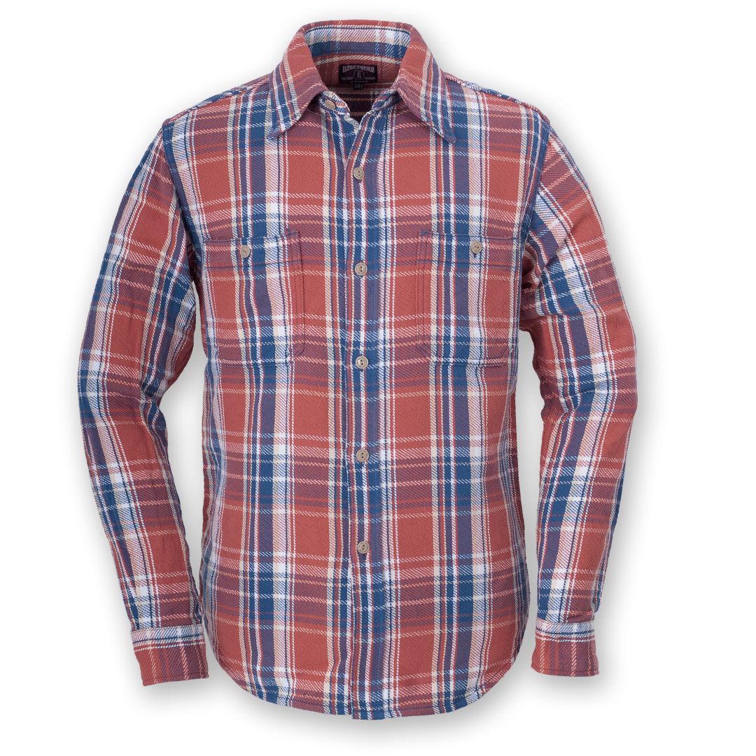 FLANNEL SHIRT - RED-BLUE