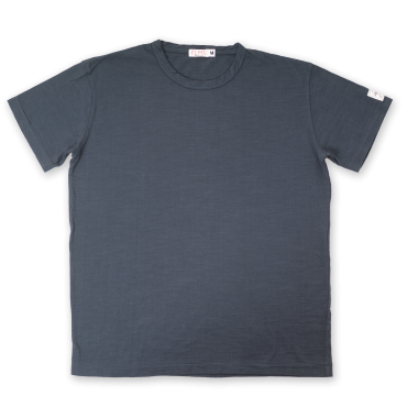 Slub Tee - Slate Blue plain