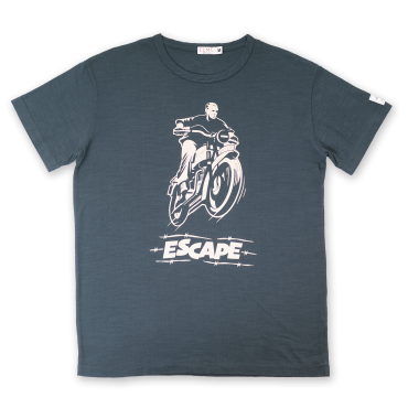 Slub Tee - Slate Blue Escape